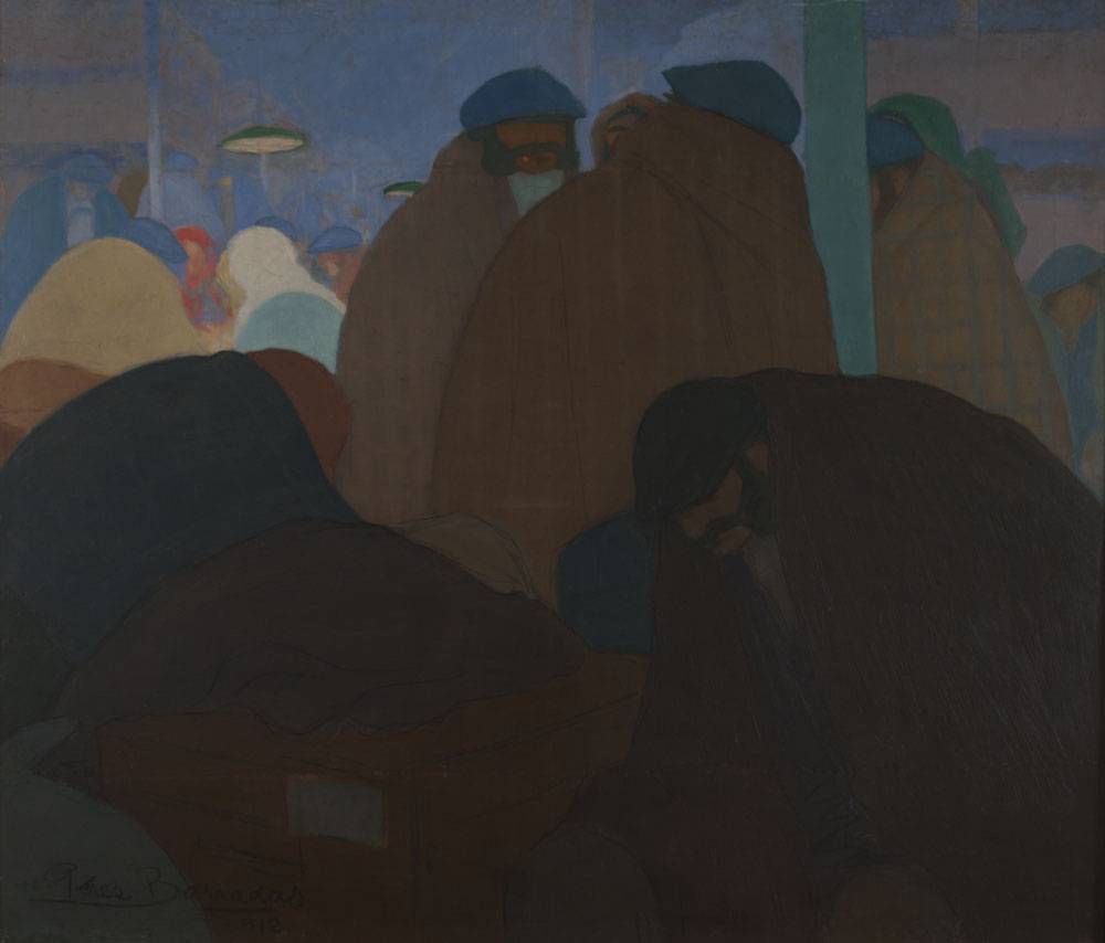 Los emigrantes, 1912. Rafael Barradas (1890-1929). Óleo sobre tela.  122 x 140 cm. Nº inv. 3123.